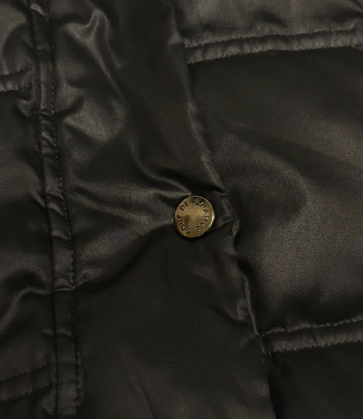 Japanese brand black raccoon fur hood down puffer jacket