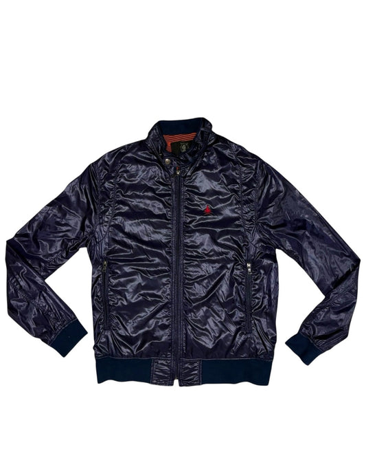 Hysteric Glamour navy skull motif windbreaker jacket
